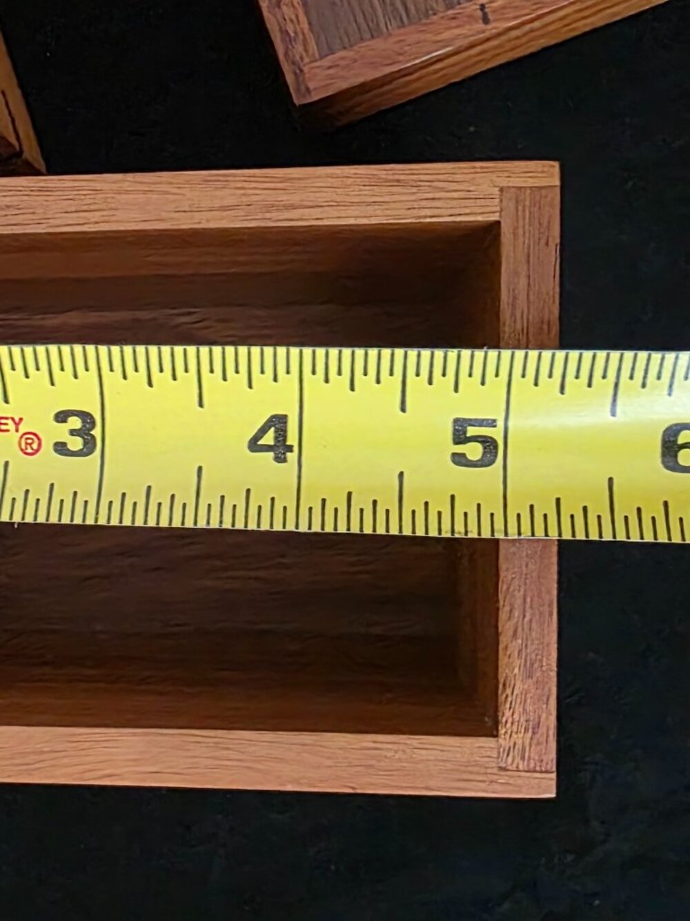 Acacia Wood Cosmetic Holder Set of 3 + Tray. - Picture 10 of 12